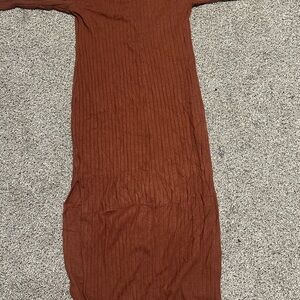Old Navy Rust Long Sleeve Dress